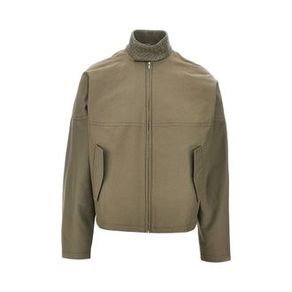 Bottega Veneta Harrington jacket with leather collar Man 50