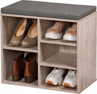 KESPER Mueble Zapatero Con Asiento Marr&oacute;n 58 Cm