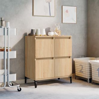 vidaXL Vidaxl - Aparador De Madera Contrachapada Roble Sonoma 60x35x70 Cm