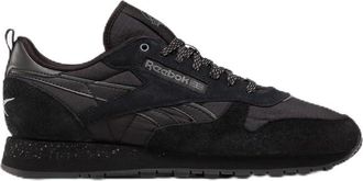 Reebok Classic Leather Black/Black/Grey 6 Unisex Running Shoes