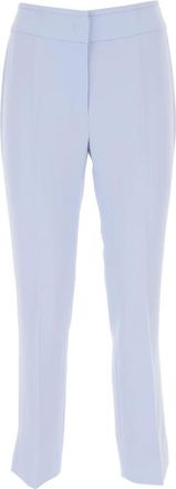 Emporio Armani Lichtblauwe broek met blauwe en groene accenten - Dames - Chinos - Blauw - S - Broeken