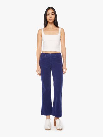 Mother Bookie Flood High Rise Bootcut Jeans In Twilight Blue