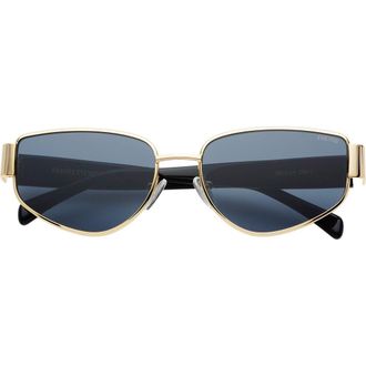 Freyrs Eyewear Delilah Cat Eye Sunglasses in Gold /Gray at Nordstrom