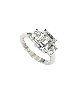 Suzy Levian Silver Cz Ring