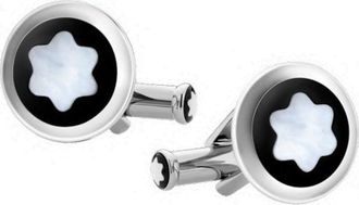 Montblanc Round Mother of Pearl Cufflinks