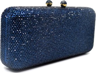 Generic Rhinestone Crystal Diamonte Fashion Women Large rectangle Crystal Sparkly Glitter Clutch Bag Party Evening Cocktail Bridal Wedding Handbag designer Pu