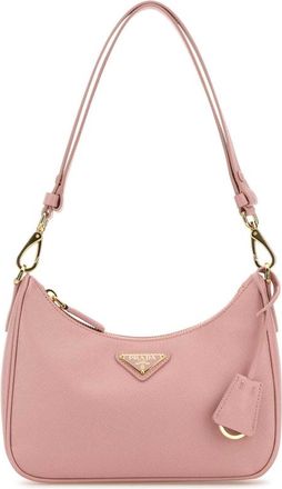 Prada Pink Leather Mini Prada Re-Edition Shoulder Bag