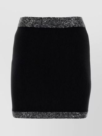 Miu Miu ribbed wool-blend mini skirt