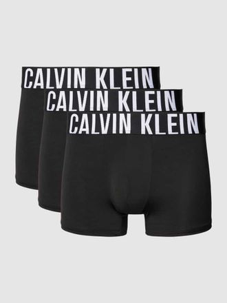 Calvin Klein Underwear Trunks mit elastischem Logo-Bund im 3er-Pack in Black, Größe XL