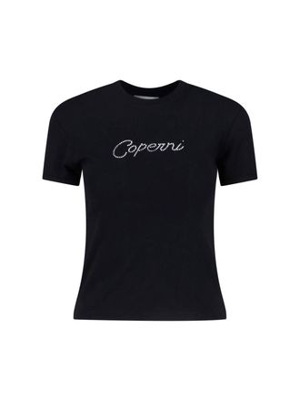 Coperni T-Shirt Logo Strass