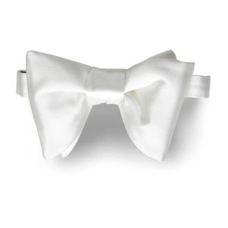 Tom Ford Elegant Silk Satin Pre-Tied Bow Tie - male - Tom Ford - Bow Ties - White - ONE SIZE - Accessories