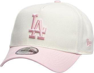 New Era Womens Dodgers 9Forty A-Frame Cap - Adult White/Pink/Pink
