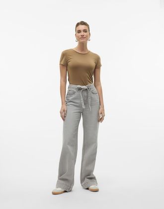 Vero Moda Jeans ampi grigio chiaro