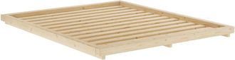 Karup Design Design - Dock Bettgestell mit Lattenrost, 160 x 200 cm, Kiefer klar lackiert