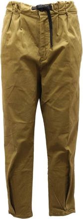 White Sand Rita Groene Katoenmix Broek - Dames - Straight fit broeken - Groen - 2XS - Katoen - Broeken