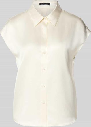 Luisa Cerano Luisa Cerano Regular Fit Bluse aus Seide mit Knopfleiste in Offwhite, Gr&ouml;&szlig;e 34