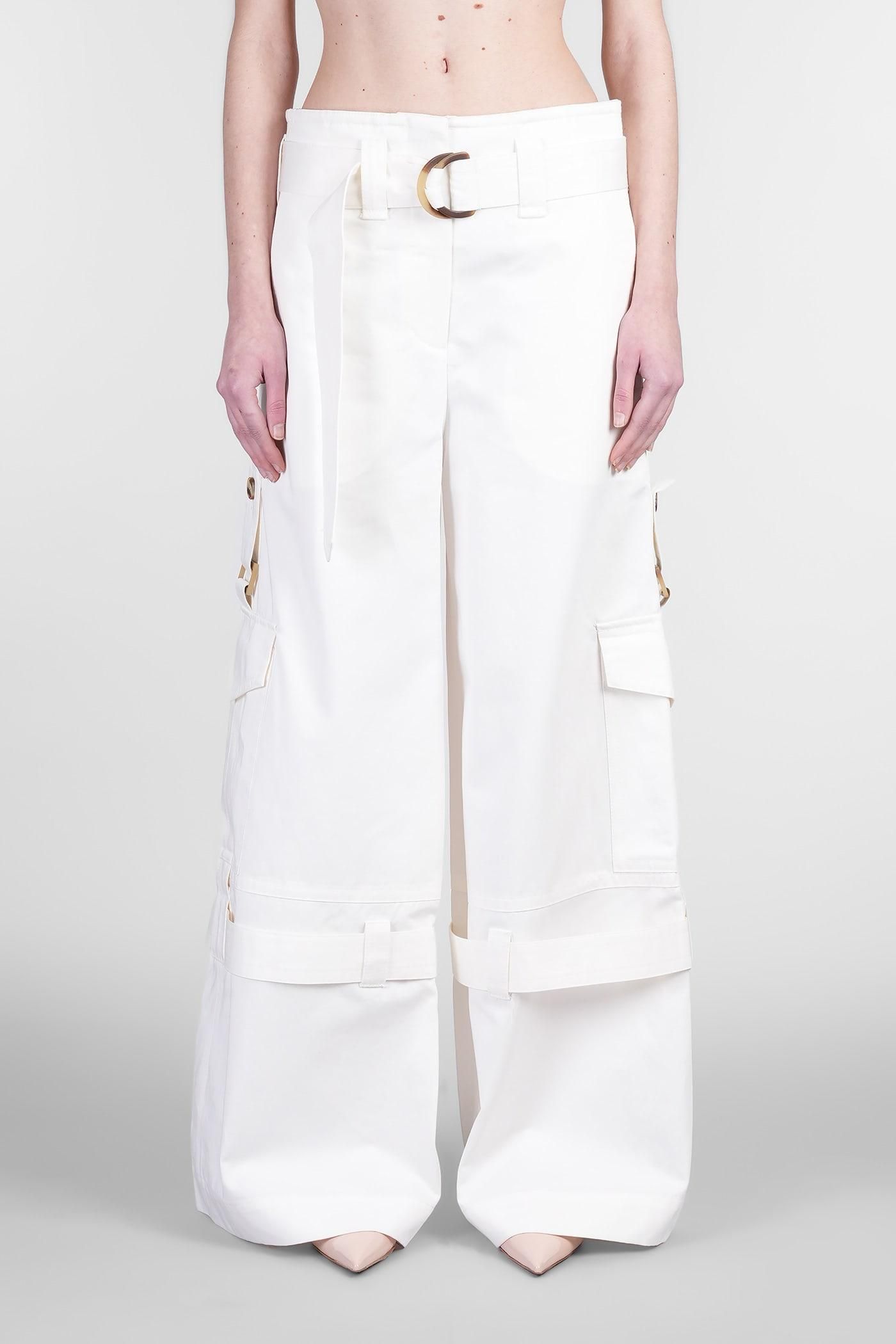 【送料&関税込】Zimmermann Pants In White Cotton ZIMMERMANN Cotton-blend lace wide-leg pants | THE OUTNET
