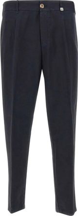 Myths Pantaloni in lana con piega - Blu