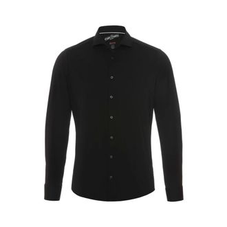 Hatico Zakelijk Overhemd Lange Mouw - Heren - Overhemden - Zwart - Maat: 2XL
