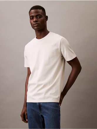 Calvin Klein Mens Mini Shadow Stripe Classic Tee - White - 2XL