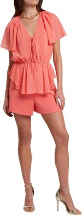 Ted Baker Satijnen shorts voor dames (Koraal)