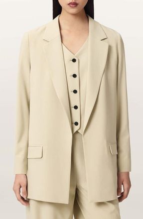 AllSaints Aleida Long Blazer in Haze Green at Nordstrom, Size 4 Us