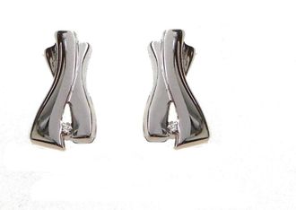 Orphelia Dames 925 Sterling Zilveren Stud Oorbellen - Zilver ZO-5683