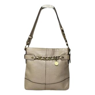 Coach Pre-owned Signature Sufflette Schoudertas - Dames - Vintage Schoudertas - Beige - ONE Size - Leer - Vintage