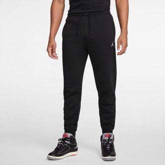 Nike Jordan Mens Brooklyn Fleece Pants - Black/White Size M