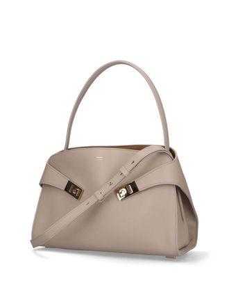 Ferragamo Womens Bags Cream Calf Leather