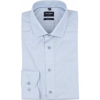Olymp Olymp, Heren, Overhemden, Grijs, Maat: 4XL