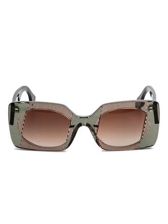 Face &agrave; Face Flare1 rectangle-frame sunglasses - Neutrals