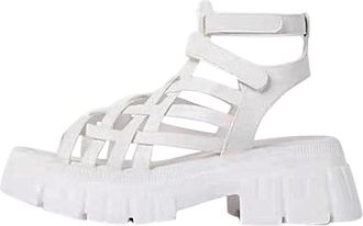 Generic Cocila Sandals For Women Outdoor Leisure Shoes Breathable Thick-Soled WomenS Casual Fashion White, 6 Wide Fit Wedges Ladies White Size 4 Pink 7 Womens