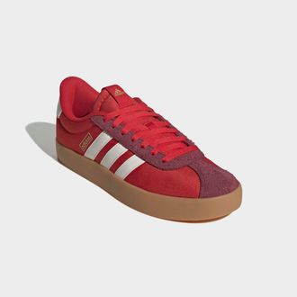 adidas Sneaker ADIDAS SPORTSWEAR VL COURT 3.0, Herren, Gr. 42,5, weiss (better scarlet, core wei&szlig;, shadow rot), Leder, Textil, Schuhe Sneaker