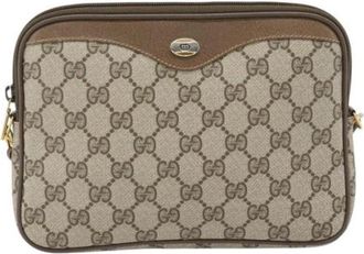 Gucci Pre-owned Vintage Schoudertas - Dames - Vintage Schoudertas - Bruin - ONE Size - Leer - Vintage