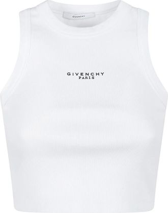 Givenchy Top Wit - Dames - Tops zonder mouwen - Wit - S - Katoen - Tops