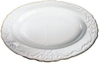 Anna Weatherley Simply Anna Oval Platter in White/gold at Nordstrom