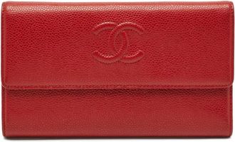Chanel Leren portemonnee - Rood