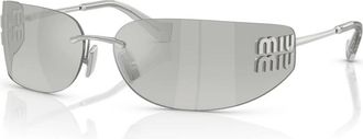 Miu Miu MU A51S Zonnebril - unisex - Zonnebrillen - Grijs - ONE Size - Accessoires