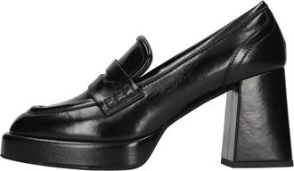 Evaluna Leren Loafers - Dames - Pumps - Zwart - 40 EU - Leer - Schoenen