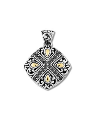 Samuel B. Silver 0.80 Ct. Tw. Black Spinel Simbolon Pendant