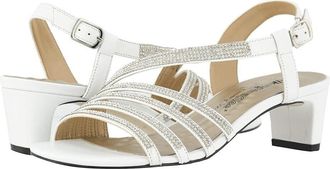 Walking Cradles Lettie Sandal Womens 9.5 White Leather Adjustable Buckle KHD2083