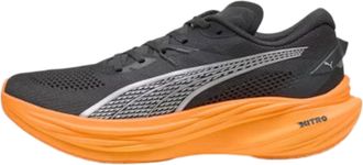 Puma Deviate Nitro 3 Running Shoes in Dusky Gray/Heat Fire Men