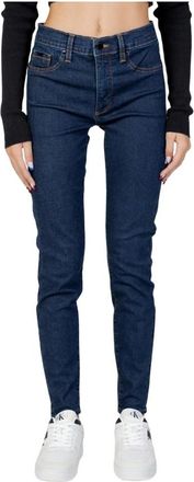 Calvin Klein Jeans Dames, Jeans, Blauw, Maat: W32 L32 Katoen