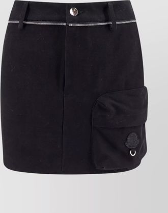 Moncler willow smith cotton skirt with metal detail