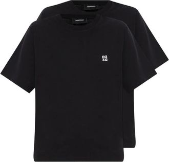 Dsquared2 T-shirt con logo (2 pezzi) - Nero