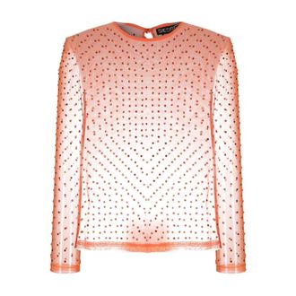 Siedres Siedr&eacute;s, Tops, Dames, Oranje, S, Polyester, Desta Sheer Blouse