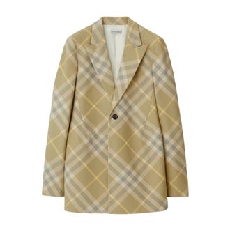 Burberry Dames, Jassen, Beige, Maat: 2XS Wol