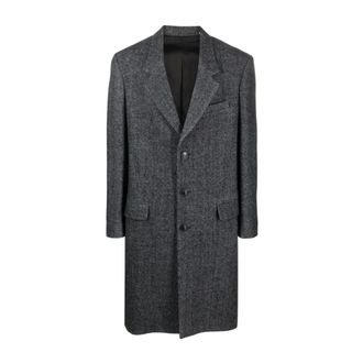 Isabel Marant Isabel Marant, Single-Breasted Coats, male, Gray, Size: S Johel Coat