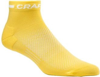 Craft Core Dry Mid Sock 3-Pack Velosocken - Unisex | gelb